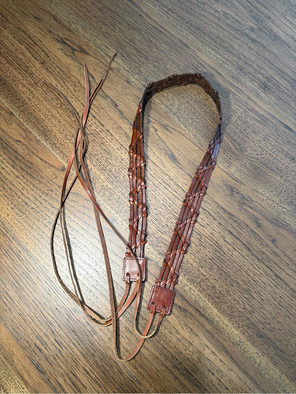 Express Braided Leather Strap - Brown